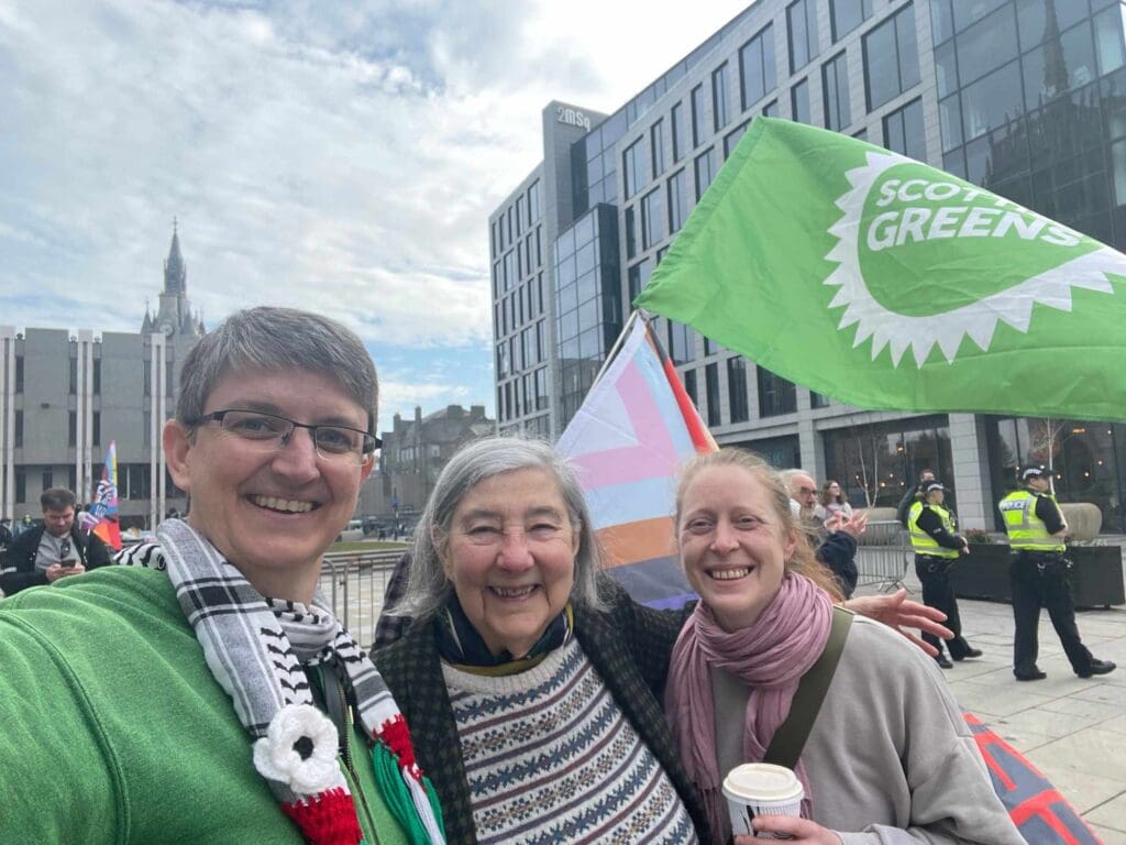 Maggie Chapman and Scottish Green Party Members